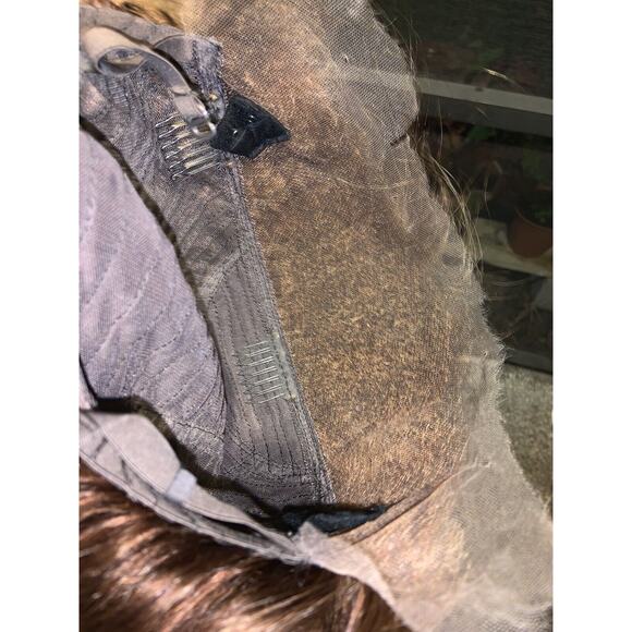 Custom Colored Chestnut Light Brown Honey Brown Frontal Wig 16 Inches 250% dens - Picture 9 of 9